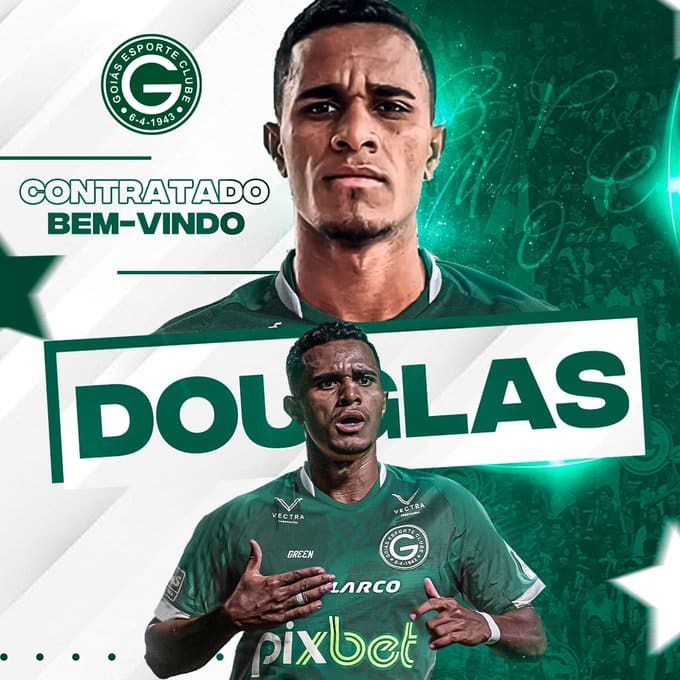 Goiás anunciou a contratação do Douglas Silva