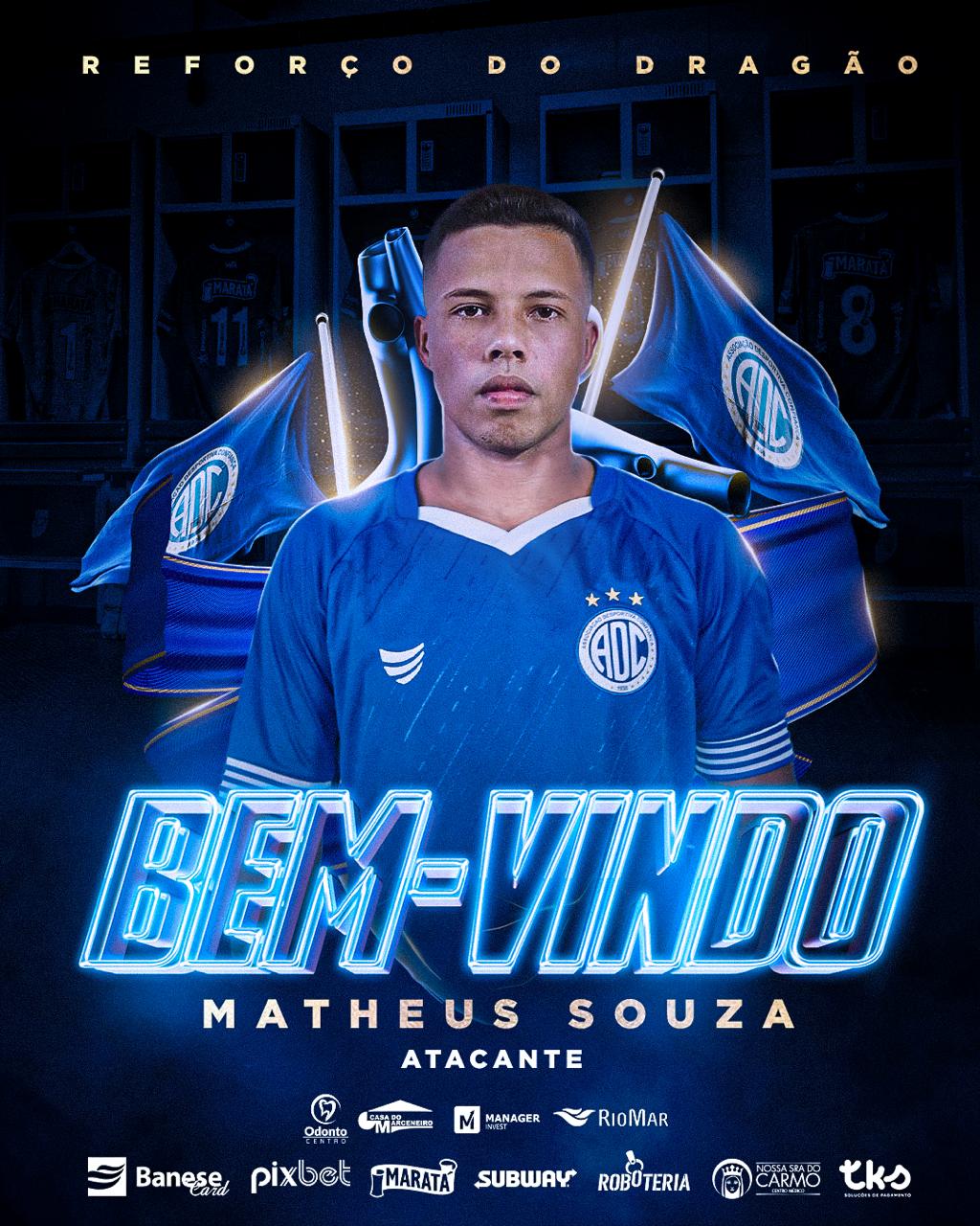 Matheus Souza é o novo reforço do Confiança para sequência da temporada
