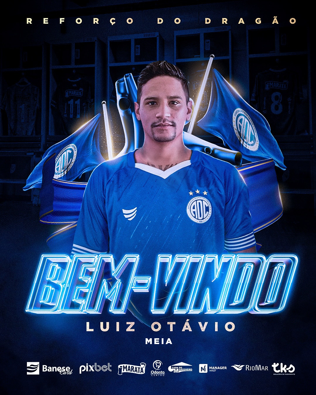 Confiança anuncia chegada do meia Luiz Otávio