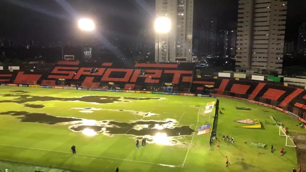 Jogo entre Sport x CRB &eacute; adiado por causa de chuva