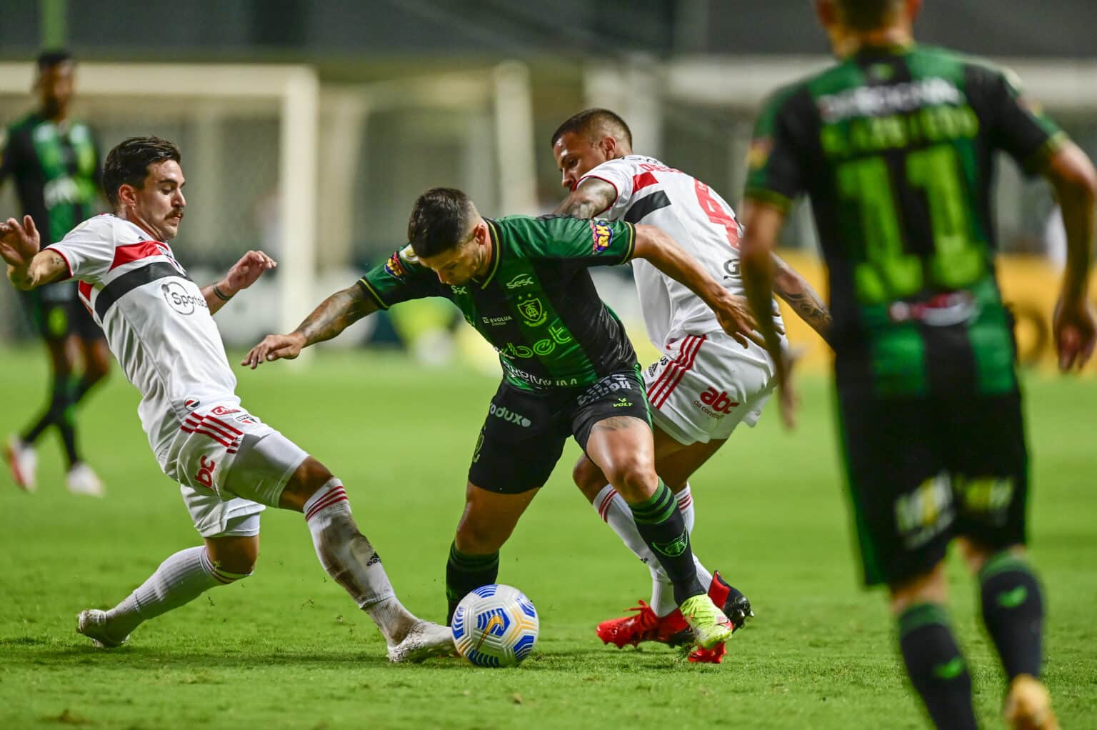 Am&eacute;rica tem retrospecto recente equilibrado com S&atilde;o Paulo