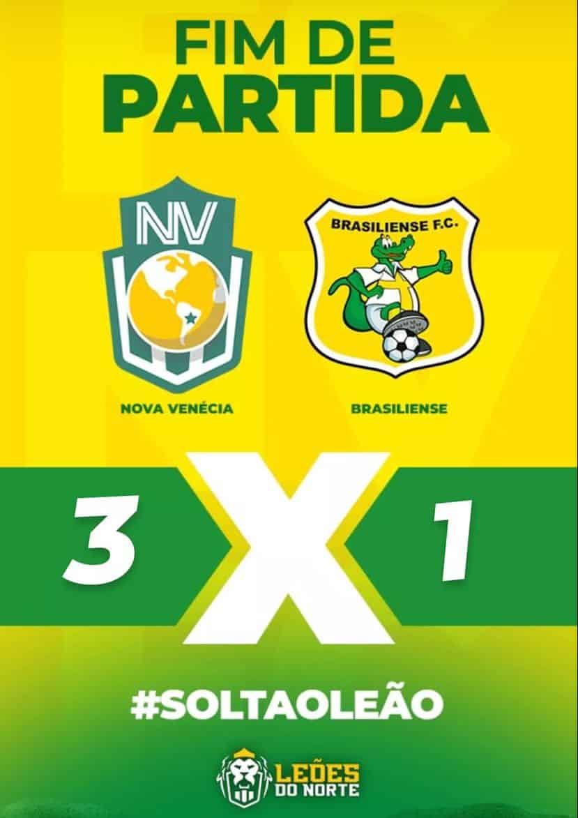 Nova Venecia x Brasiliense como aconteceu &ndash; Resultado, destaques e rea&ccedil;&atilde;o
