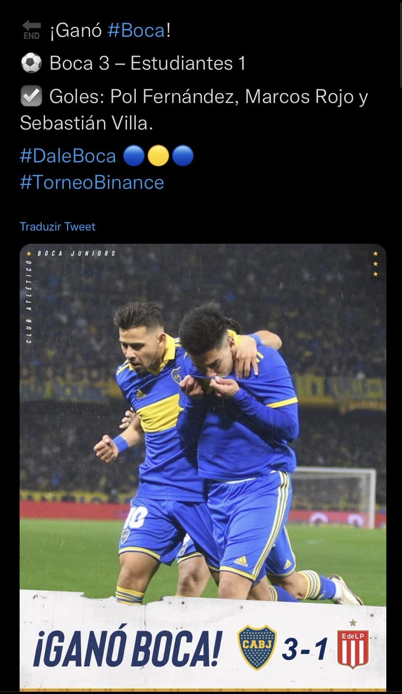 Boca Juniors x Estudiantes como aconteceu &ndash; Resultado, destaques e rea&ccedil;&atilde;o