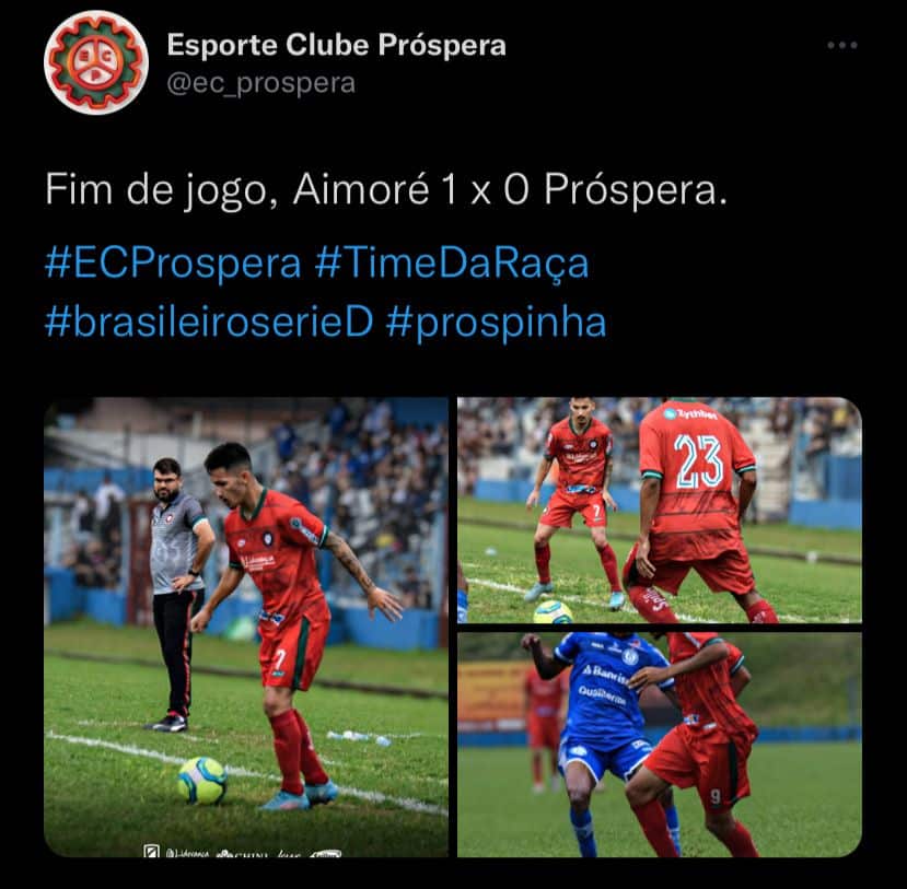 Aimor&eacute; x Pr&oacute;spera como aconteceu &ndash; Resultado, destaques e rea&ccedil;&atilde;o