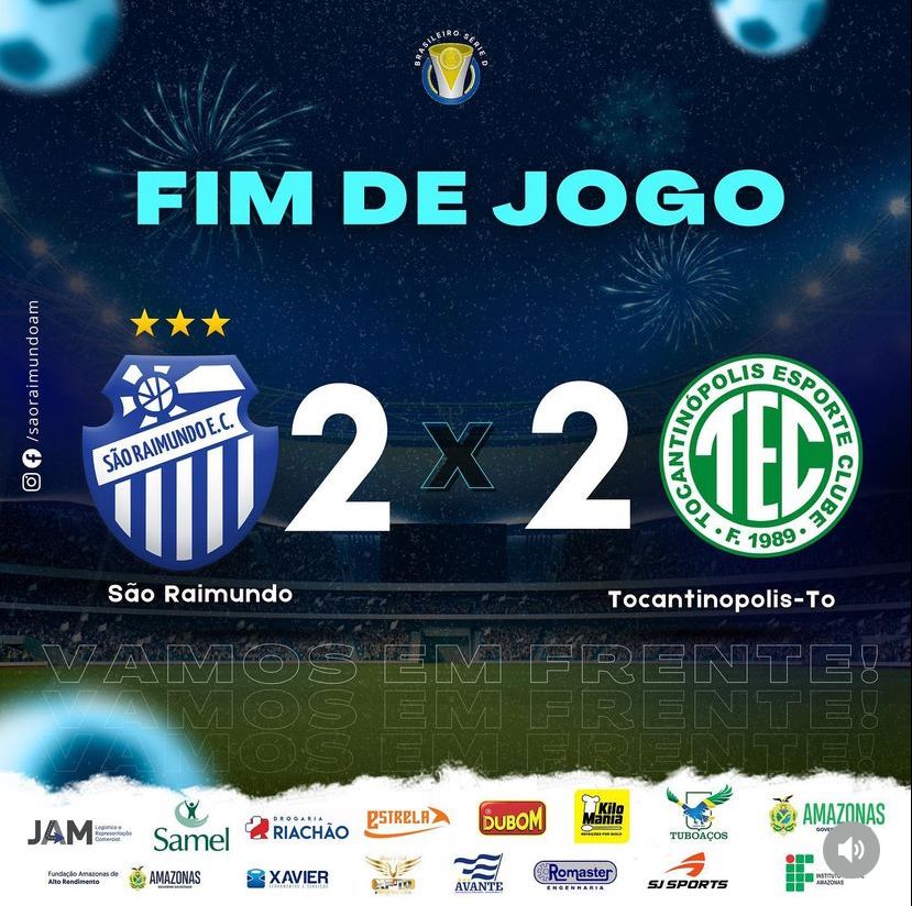 S&atilde;o Raimundo-AM x Tocantin&oacute;polis como aconteceu &ndash; Resultado, destaques e rea&ccedil;&atilde;o