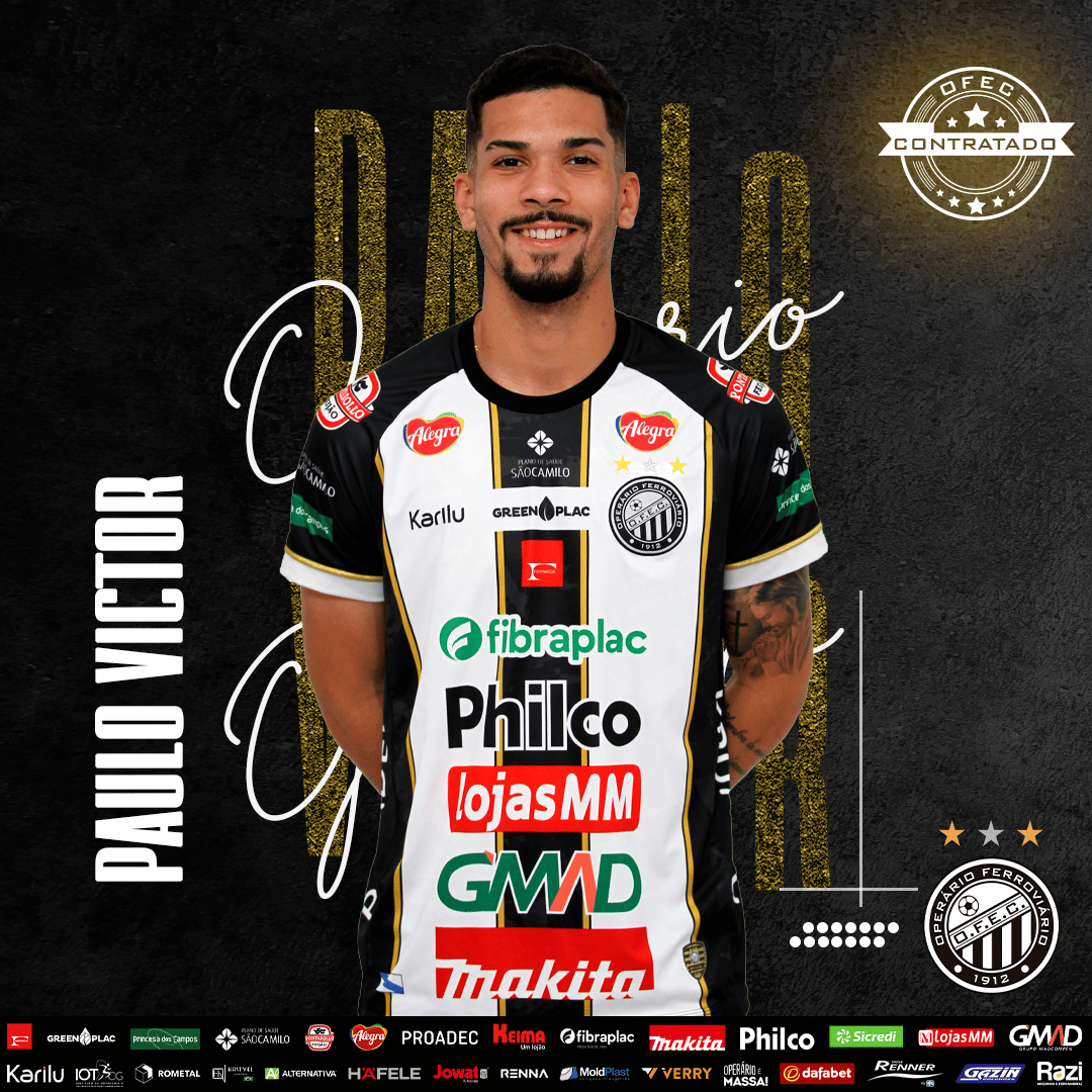 Mais uma contratação alvinegra: Paulo Victor chega ao elenco do Operário-PR