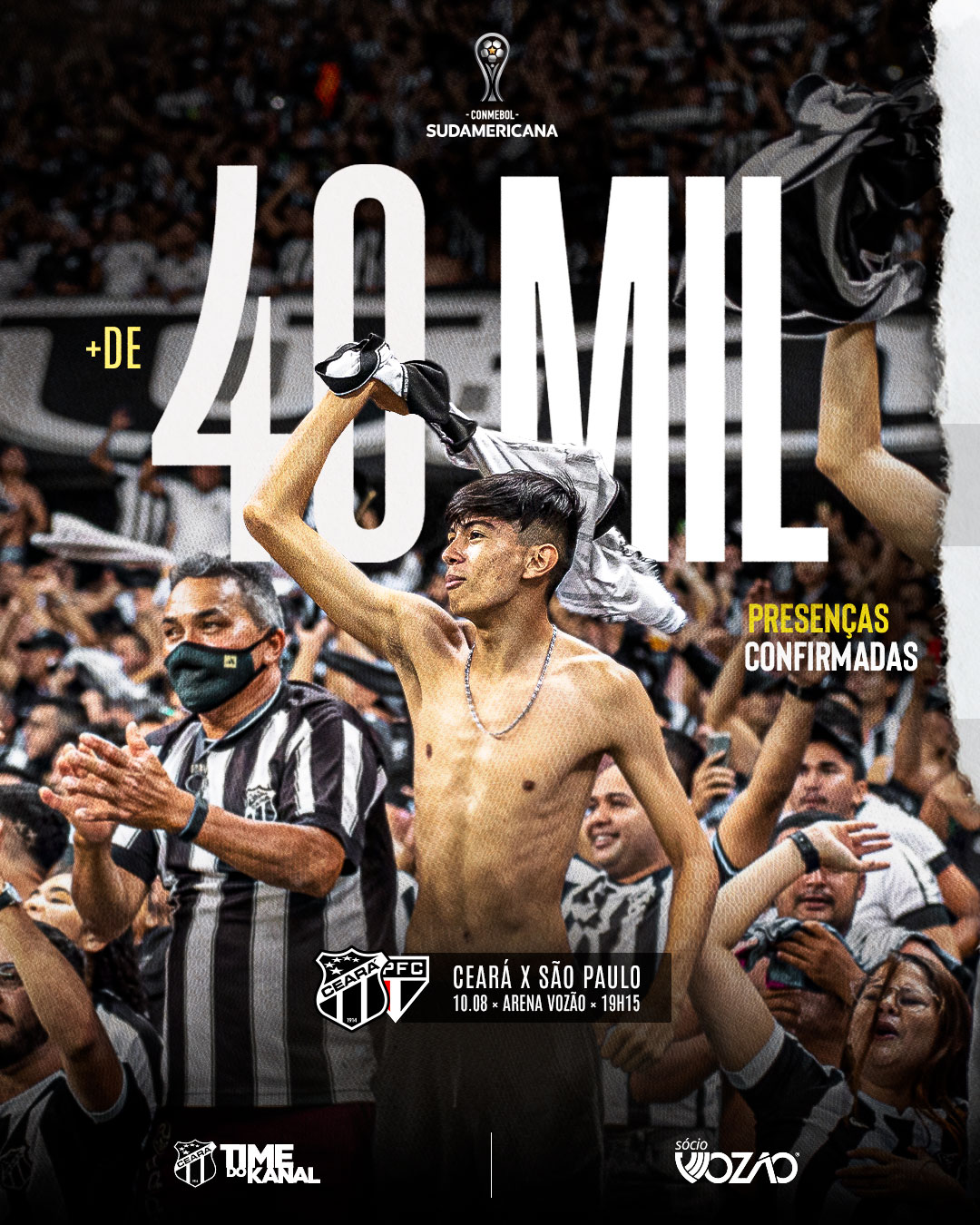 40 mil ingressos vendidos para jogo contra o S&atilde;o Paulo