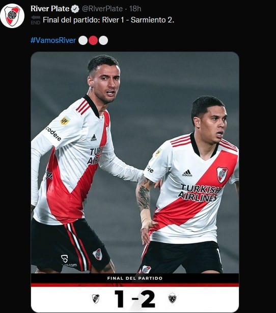 River Plate x Sarmiento como aconteceu &ndash; Resultado, destaques e rea&ccedil;&atilde;o