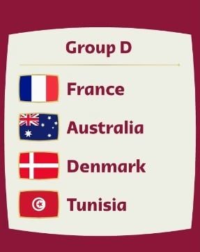 Grupo da Seleção Australiana na Copa do Mundo 2022