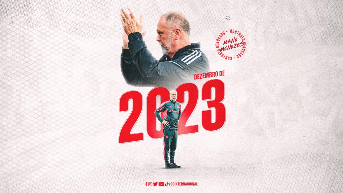 Internacional renova contrato com Mano Menezes