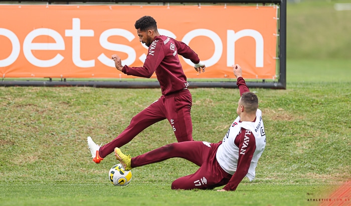 Athletico Paranaense e a sua sequência de treinos para a próxima rodada