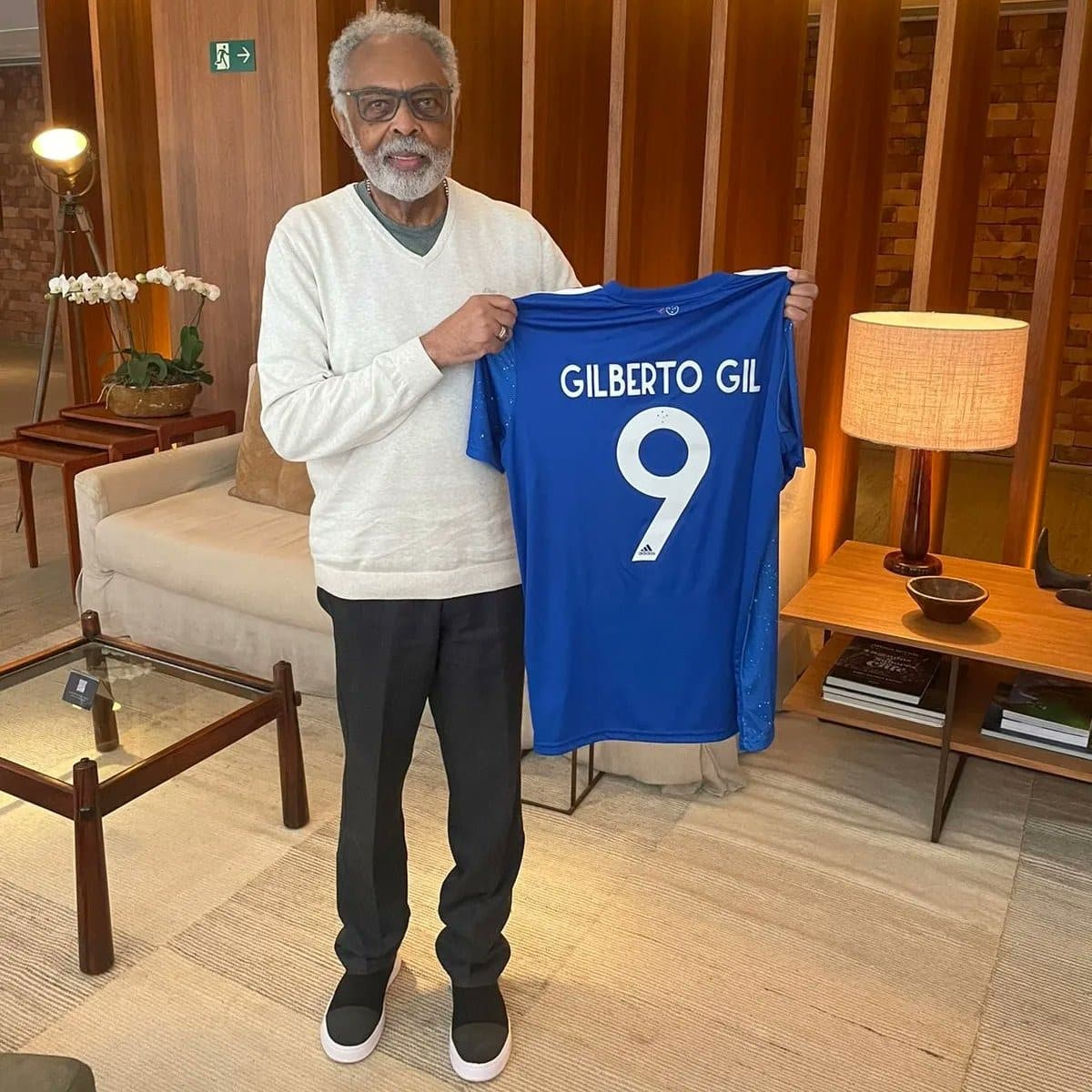 Gilberto Gil se declara torcedor do Cruzeiro: “Meu clube de coração em Minas Gerais”