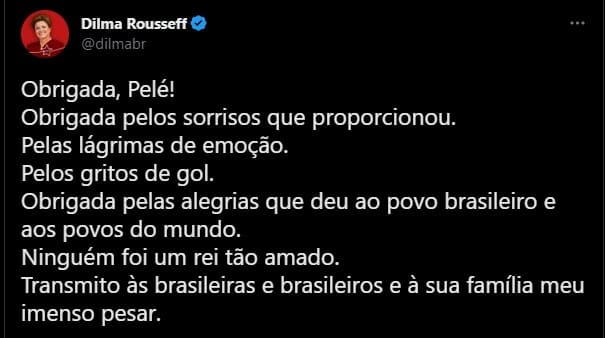Imagem: Reprodu&ccedil;&atilde;o/ twitter @Dilmabr