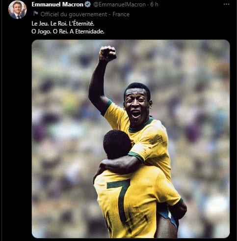 Imagem: reprodu&ccedil;&atilde;o/Twitter @EmmanuelMacron