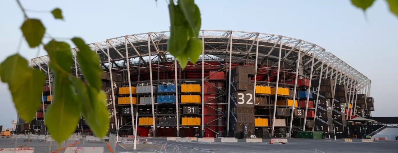 Est&aacute;dio 974 da Copa do Mundo Qatar 2022 est&aacute; sendo desmontado e segue para o Uruguai