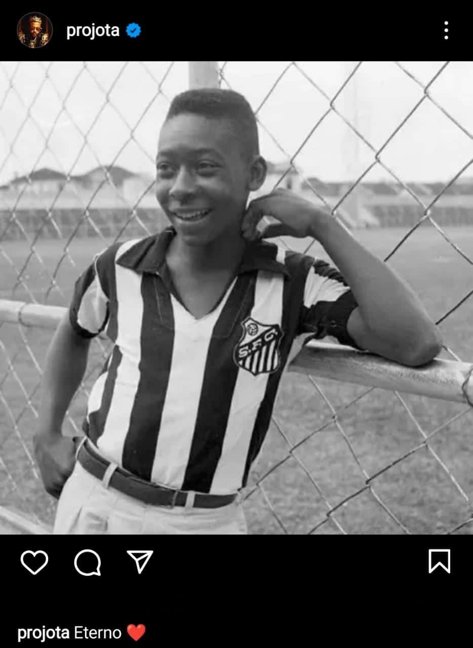 Projota homenageia Pelé