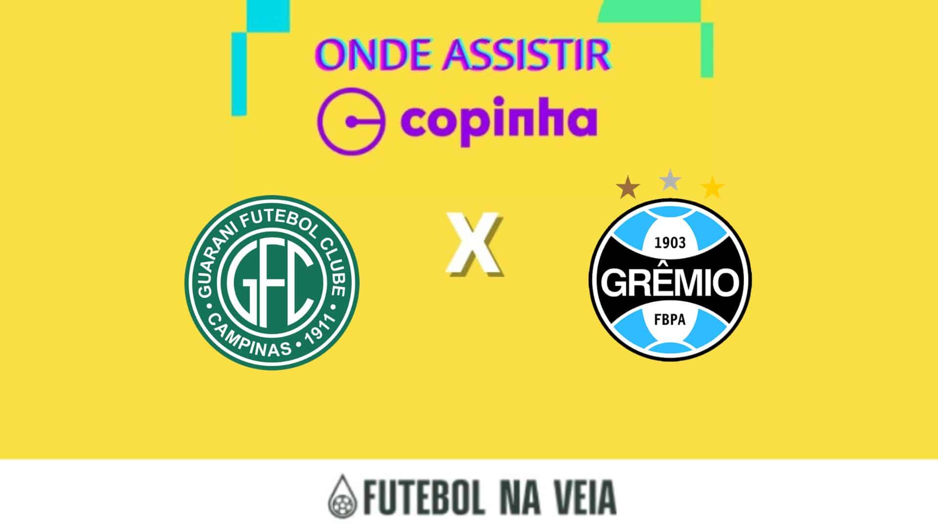 Guarani x Grêmio ao vivo e online: onde assistir, horário e escalação na Copinha 2023