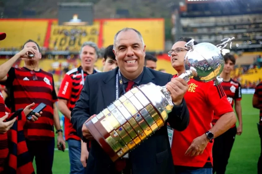 Marcos Braz analisa grupo do Flamengo na Libertadores e admite: “Não podemos reclamar”
