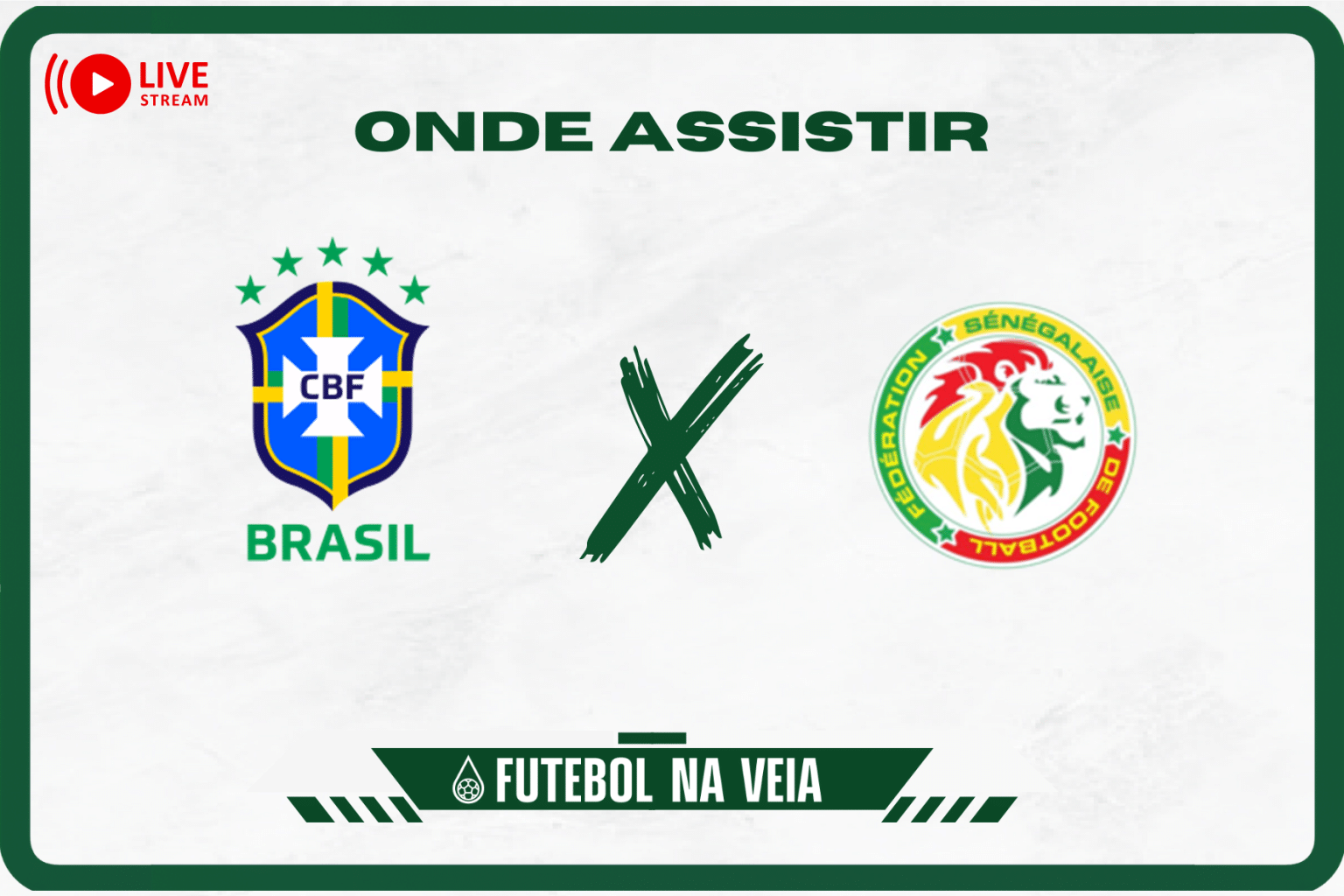 Brasil x Senegal ao vivo e online: onde assistir, horário e escalação no Amistoso Internacional 2023