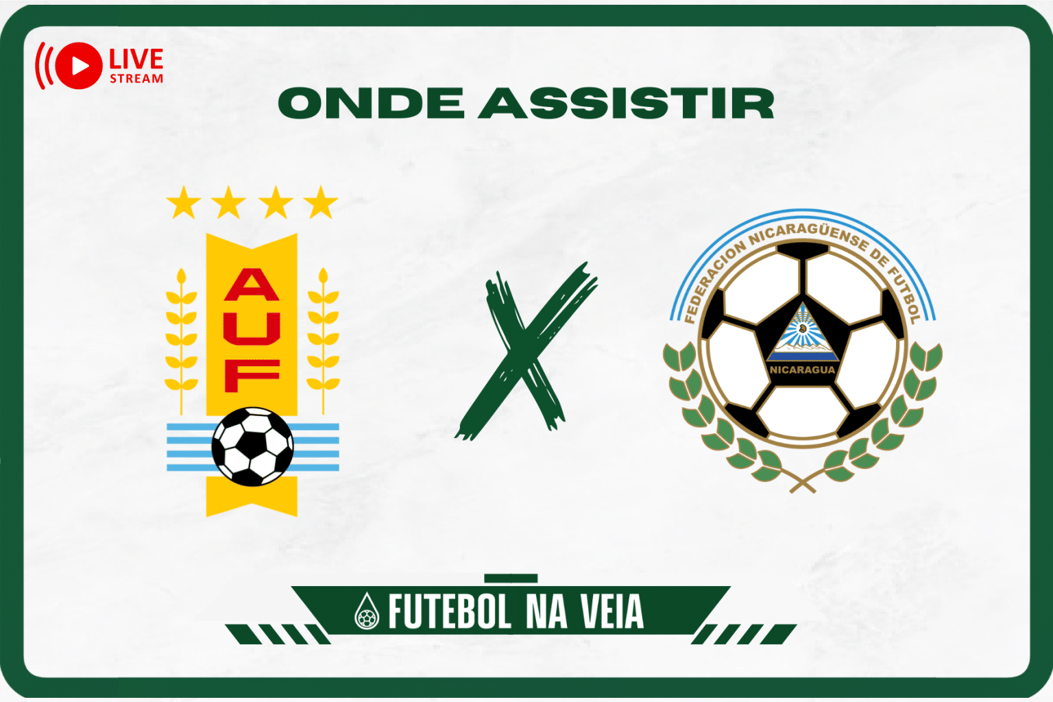 Uruguai x Nicarágua ao vivo e online: onde assistir, horário e escalação no Amistoso 2023