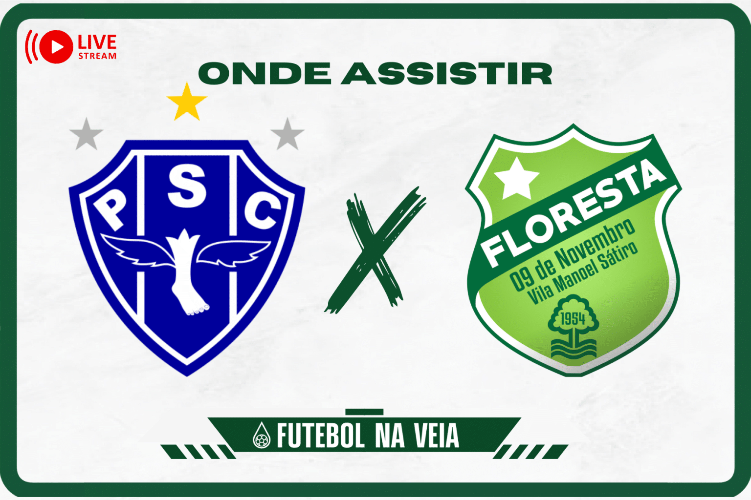 Paysandu x Floresta ao vivo e online: onde assistir, hor&aacute;rio e escala&ccedil;&atilde;o no Brasileir&atilde;o S&eacute;rie C 2023