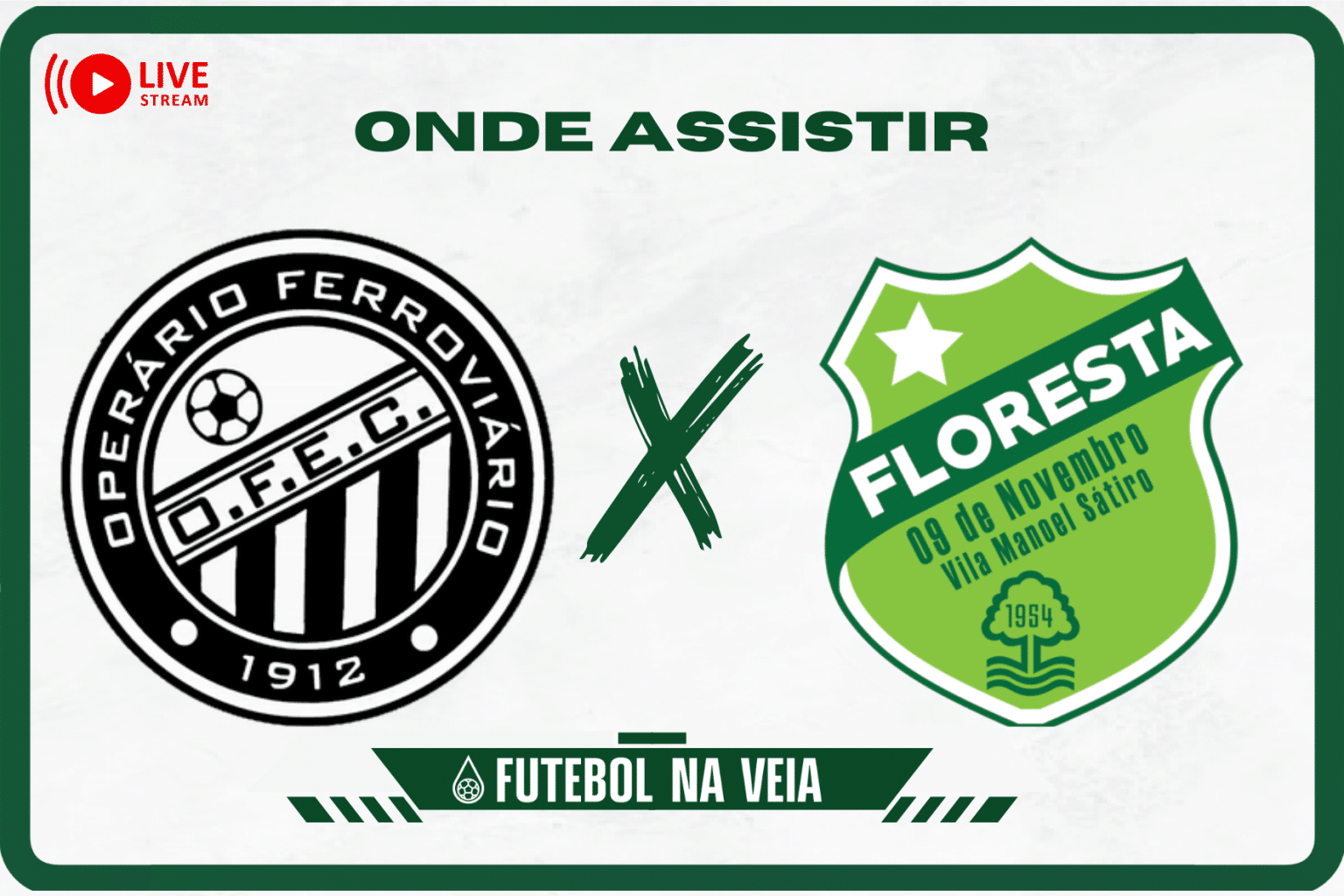 Oper&aacute;rio-PR x Floresta &ndash; Onde assistir ao vivo, hor&aacute;rio do jogo e escala&ccedil;&otilde;es &ndash; 16/07