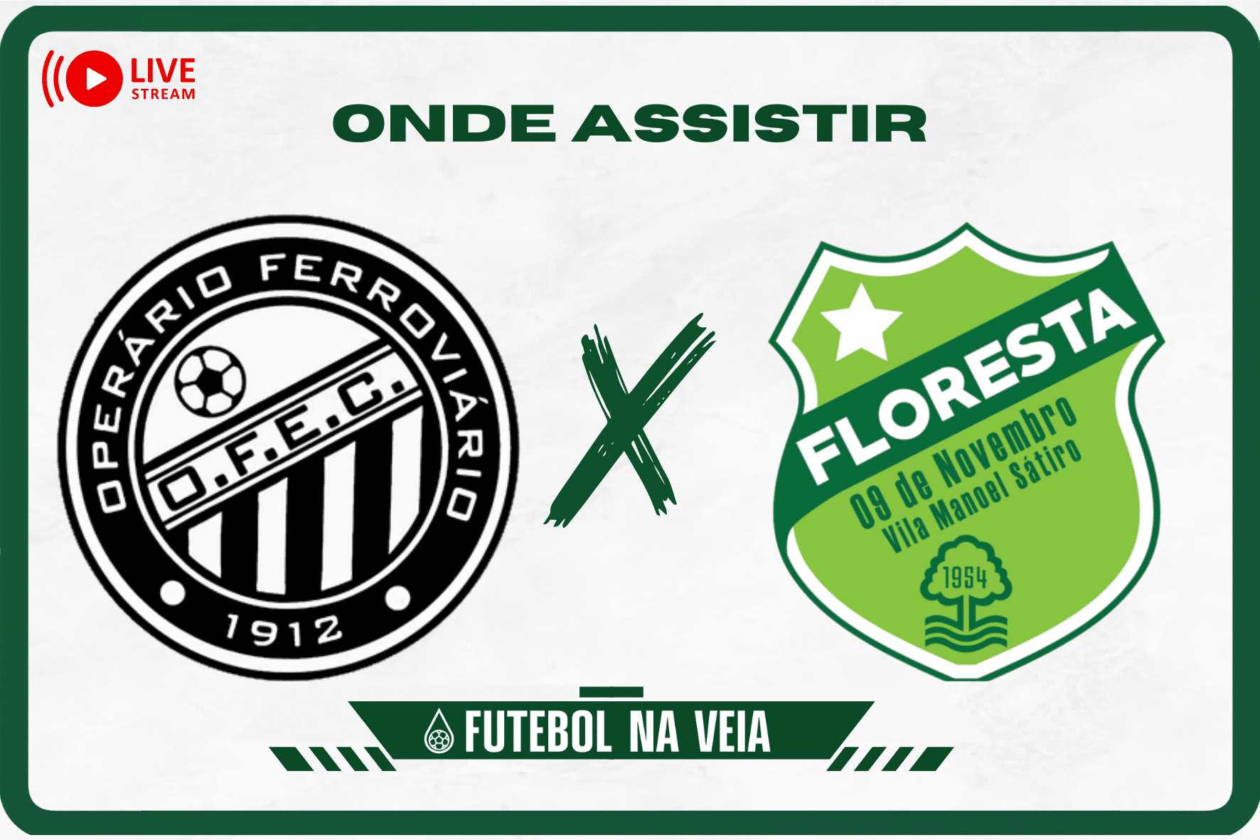 Oper&aacute;rio-PR x Floresta &ndash; Onde assistir ao vivo, hor&aacute;rio do jogo e escala&ccedil;&otilde;es &ndash; 16/07
