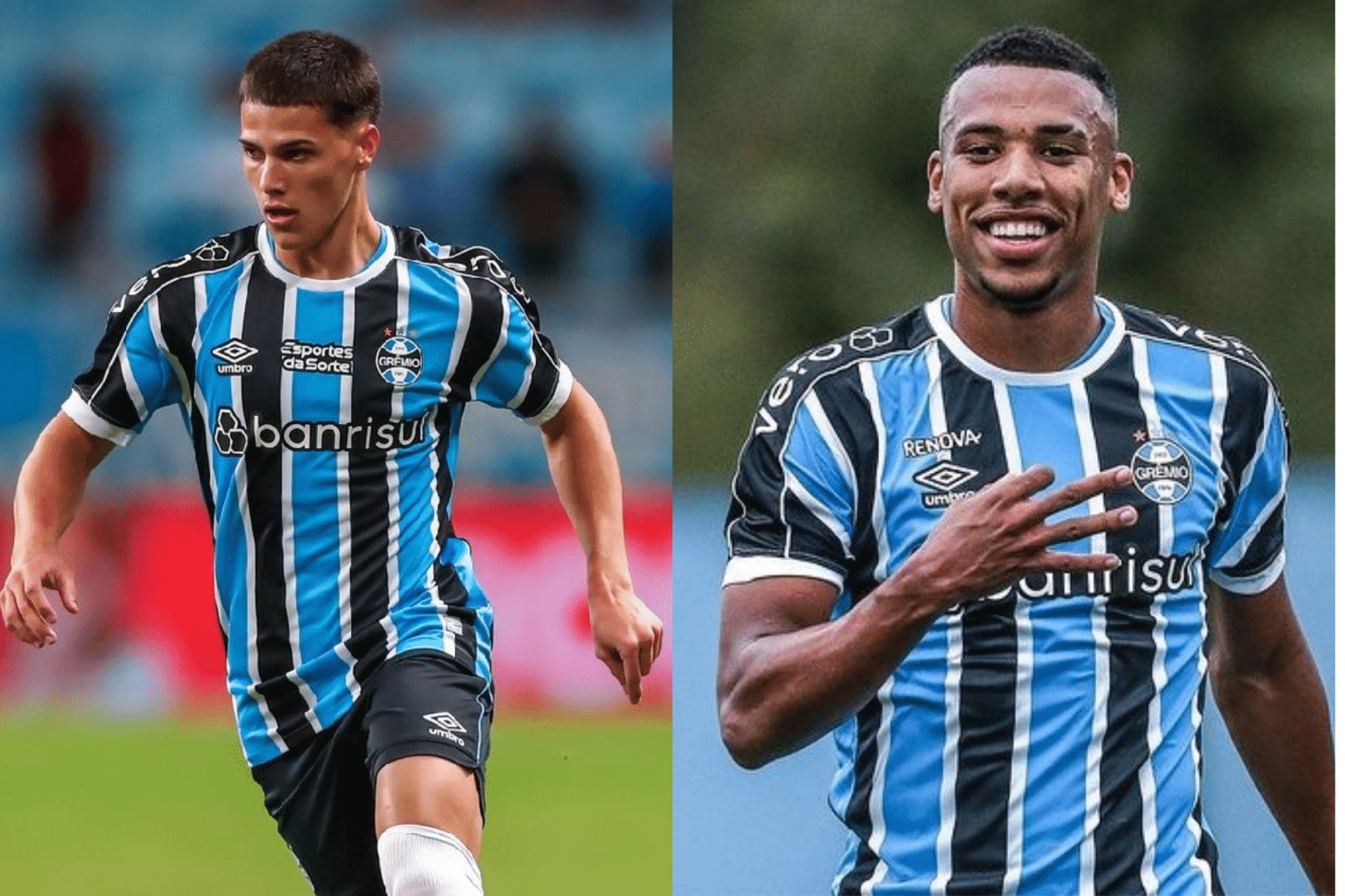Gr&ecirc;mio encaminha sa&iacute;das de jovens atacantes para o futebol portugu&ecirc;s