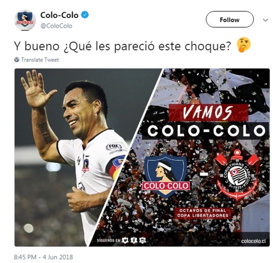 Corinthians Cabe&ccedil;uda Colo-Colo