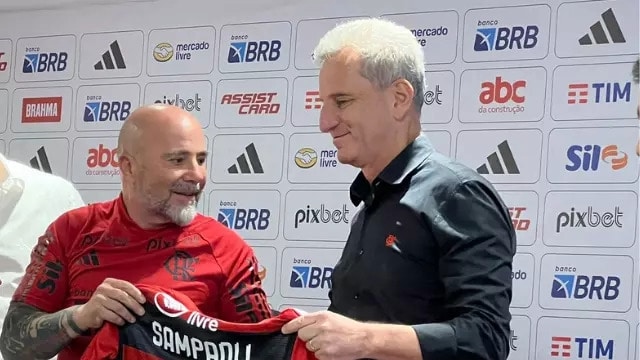 Flamengo: Landim confirma permanência de Sampaoli até a final da Copa do Brasil
