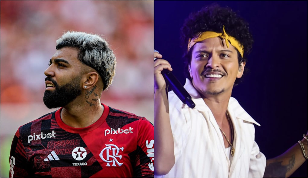 “Bruno Mars é muito Flamengo”: rubro-negros vão à loucura com gesto ‘à la Gabigol’ de cantor